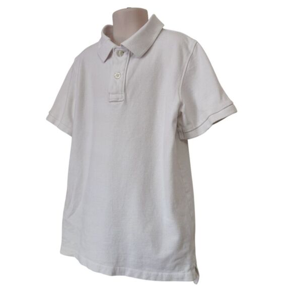 Cat & Jack White School Uniform Short Sleeve Polo Shirt Size 8/10 - Picture 4 of 11